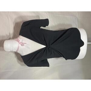 Zara Black Short Sleeve Top Size - M